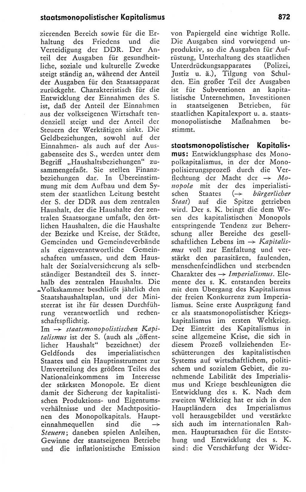 Kleines politisches Wörterbuch [Deutsche Demokratische Republik (DDR)] 1978, Seite 872 (Kl. pol. Wb. DDR 1978, S. 872)