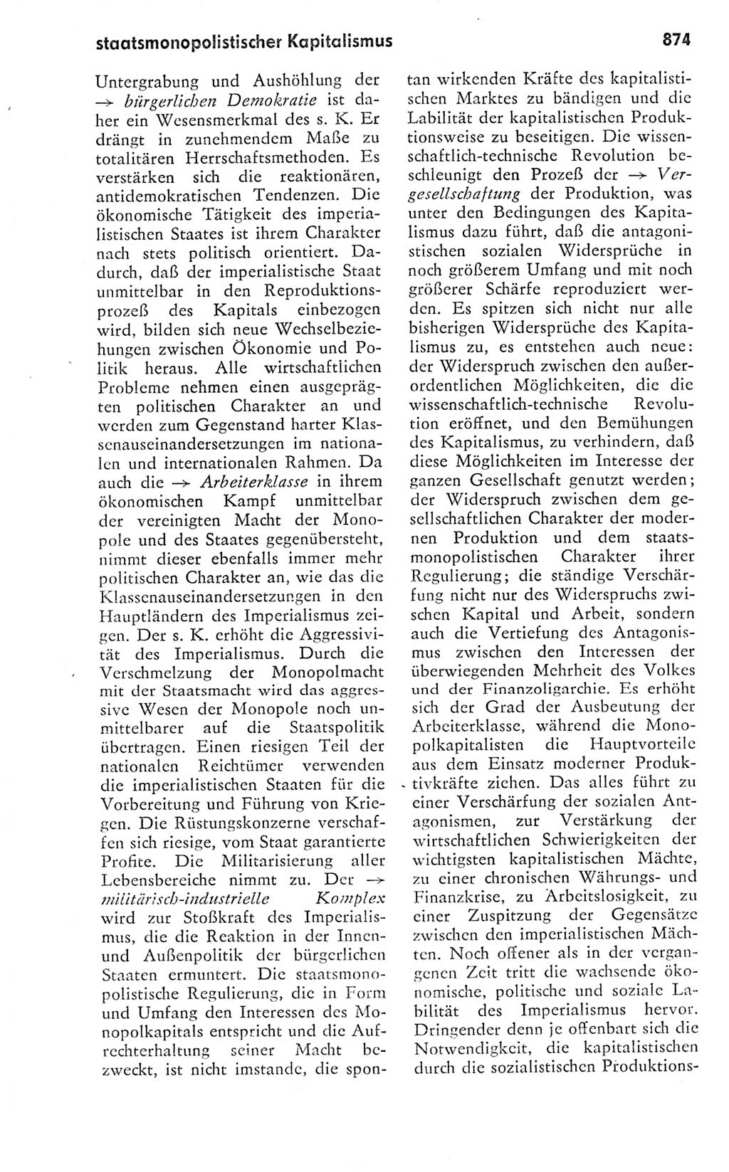 Kleines politisches Wörterbuch [Deutsche Demokratische Republik (DDR)] 1978, Seite 874 (Kl. pol. Wb. DDR 1978, S. 874)