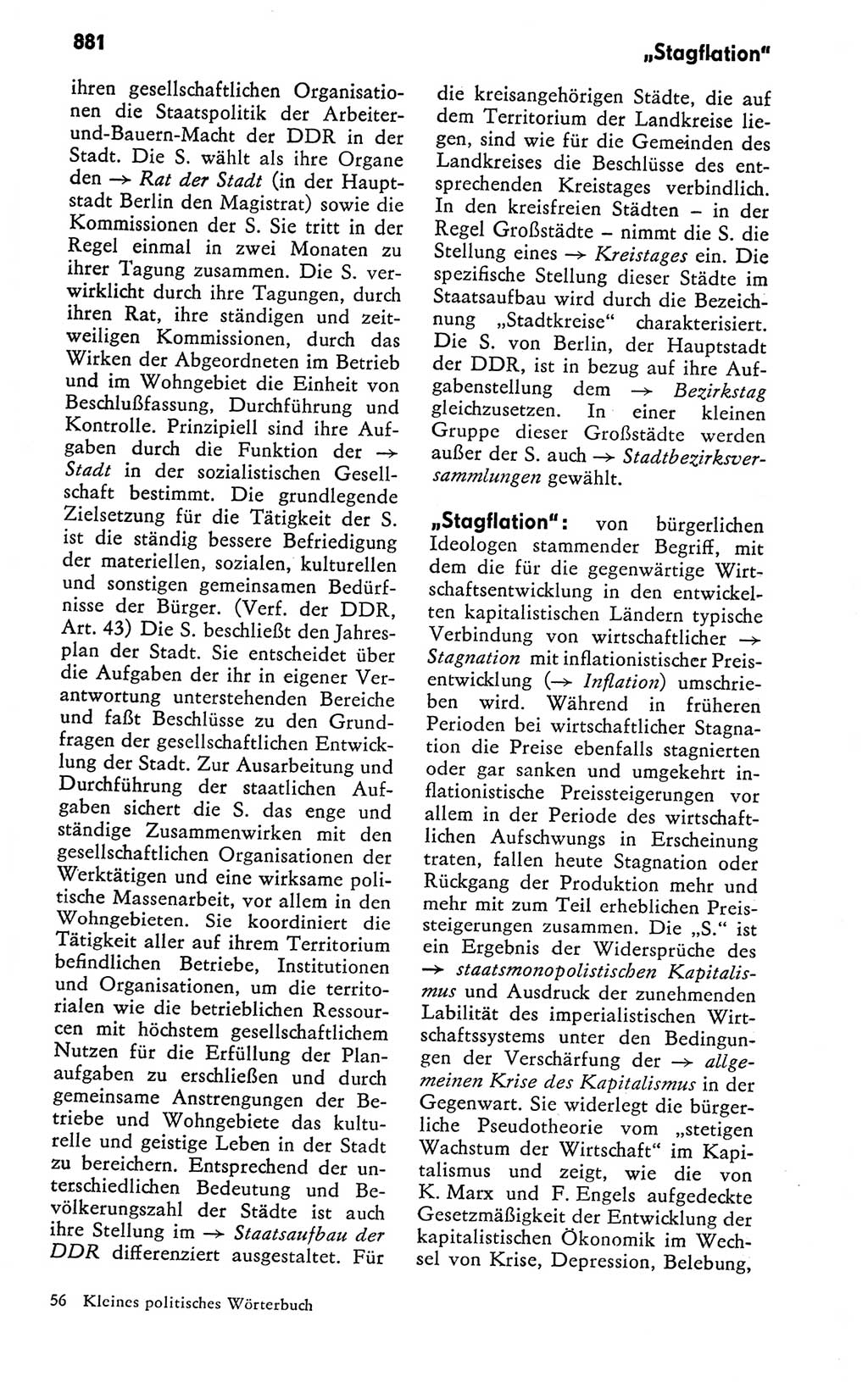 Kleines politisches Wörterbuch [Deutsche Demokratische Republik (DDR)] 1978, Seite 881 (Kl. pol. Wb. DDR 1978, S. 881)