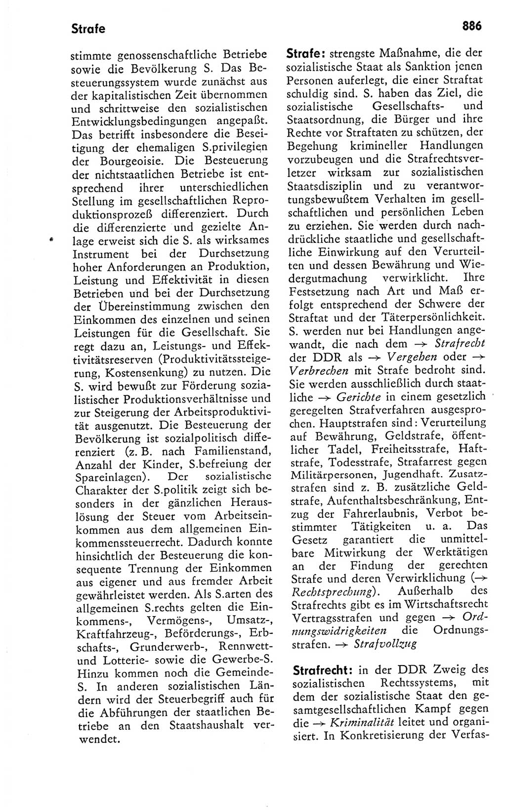 Kleines politisches Wörterbuch [Deutsche Demokratische Republik (DDR)] 1978, Seite 886 (Kl. pol. Wb. DDR 1978, S. 886)