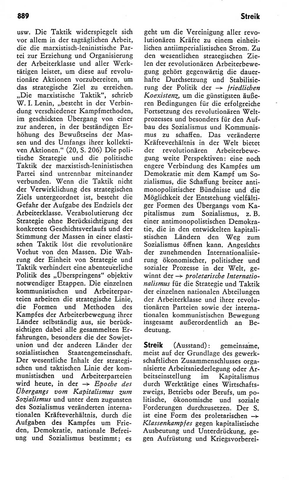 Kleines politisches Wörterbuch [Deutsche Demokratische Republik (DDR)] 1978, Seite 889 (Kl. pol. Wb. DDR 1978, S. 889)