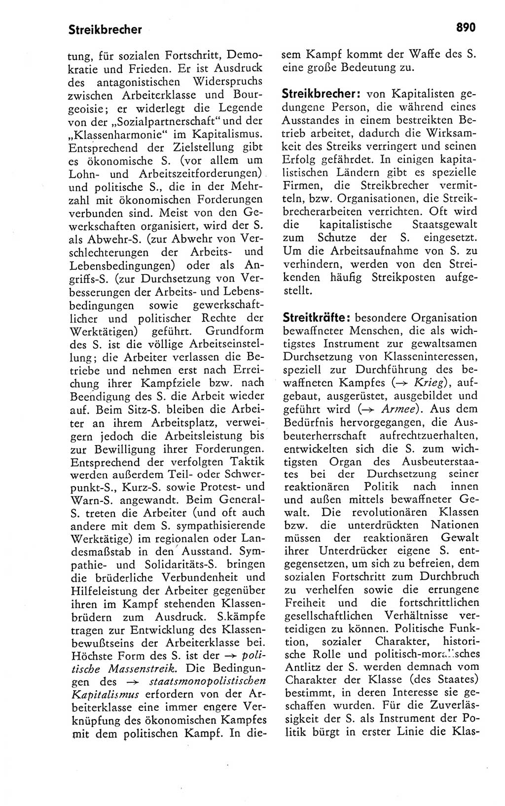 Kleines politisches Wörterbuch [Deutsche Demokratische Republik (DDR)] 1978, Seite 890 (Kl. pol. Wb. DDR 1978, S. 890)
