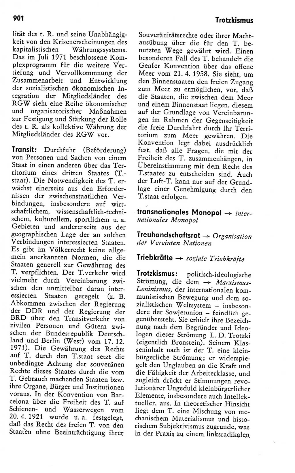 Kleines politisches Wörterbuch [Deutsche Demokratische Republik (DDR)] 1978, Seite 901 (Kl. pol. Wb. DDR 1978, S. 901)