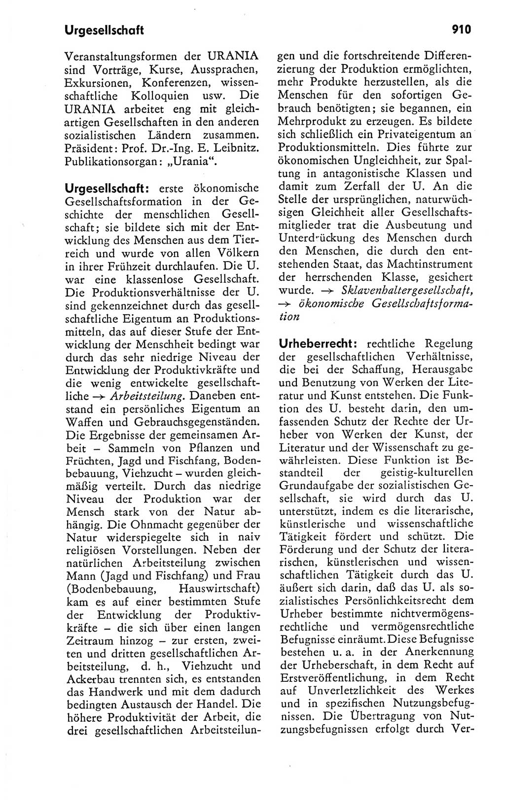Kleines politisches Wörterbuch [Deutsche Demokratische Republik (DDR)] 1978, Seite 910 (Kl. pol. Wb. DDR 1978, S. 910)