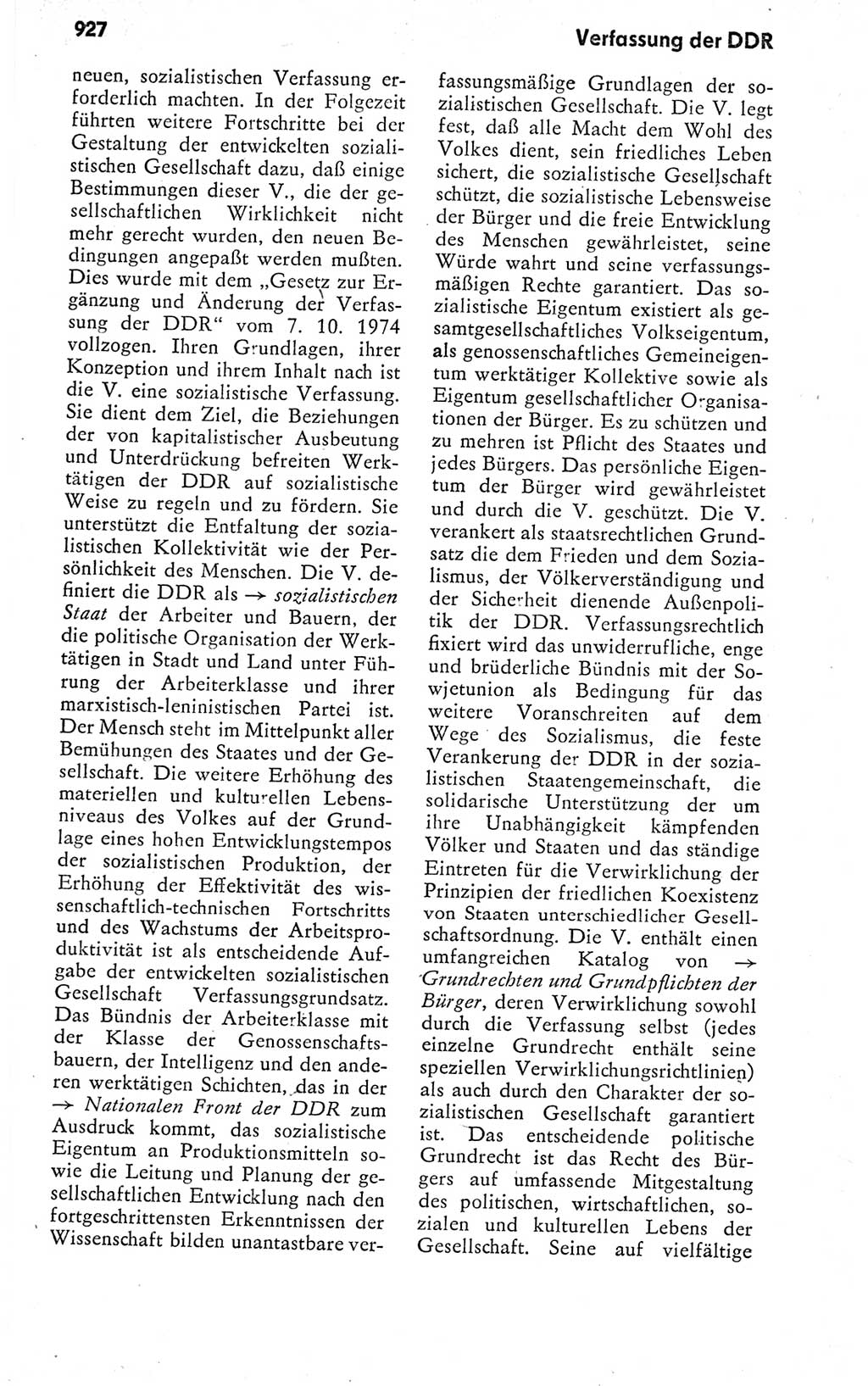 Kleines politisches Wörterbuch [Deutsche Demokratische Republik (DDR)] 1978, Seite 927 (Kl. pol. Wb. DDR 1978, S. 927)