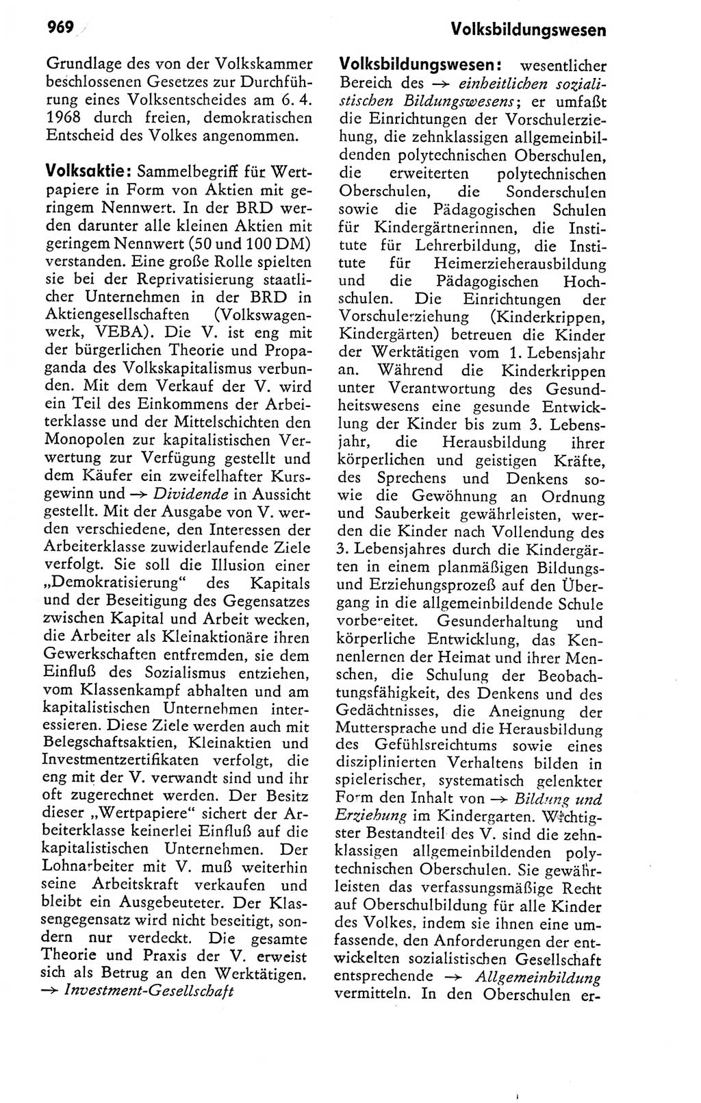 Kleines politisches Wörterbuch [Deutsche Demokratische Republik (DDR)] 1978, Seite 969 (Kl. pol. Wb. DDR 1978, S. 969)