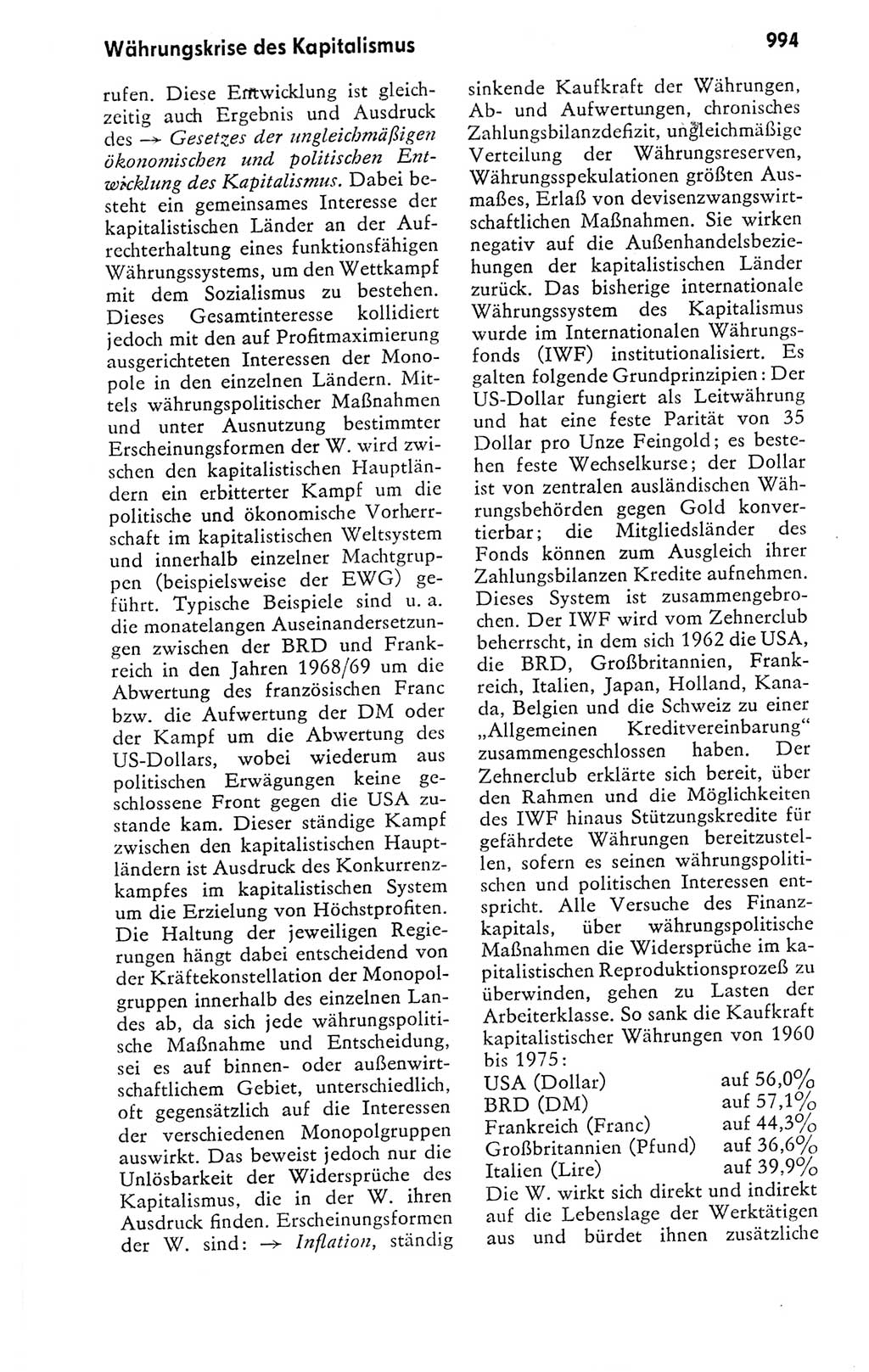 Kleines politisches Wörterbuch [Deutsche Demokratische Republik (DDR)] 1978, Seite 994 (Kl. pol. Wb. DDR 1978, S. 994)
