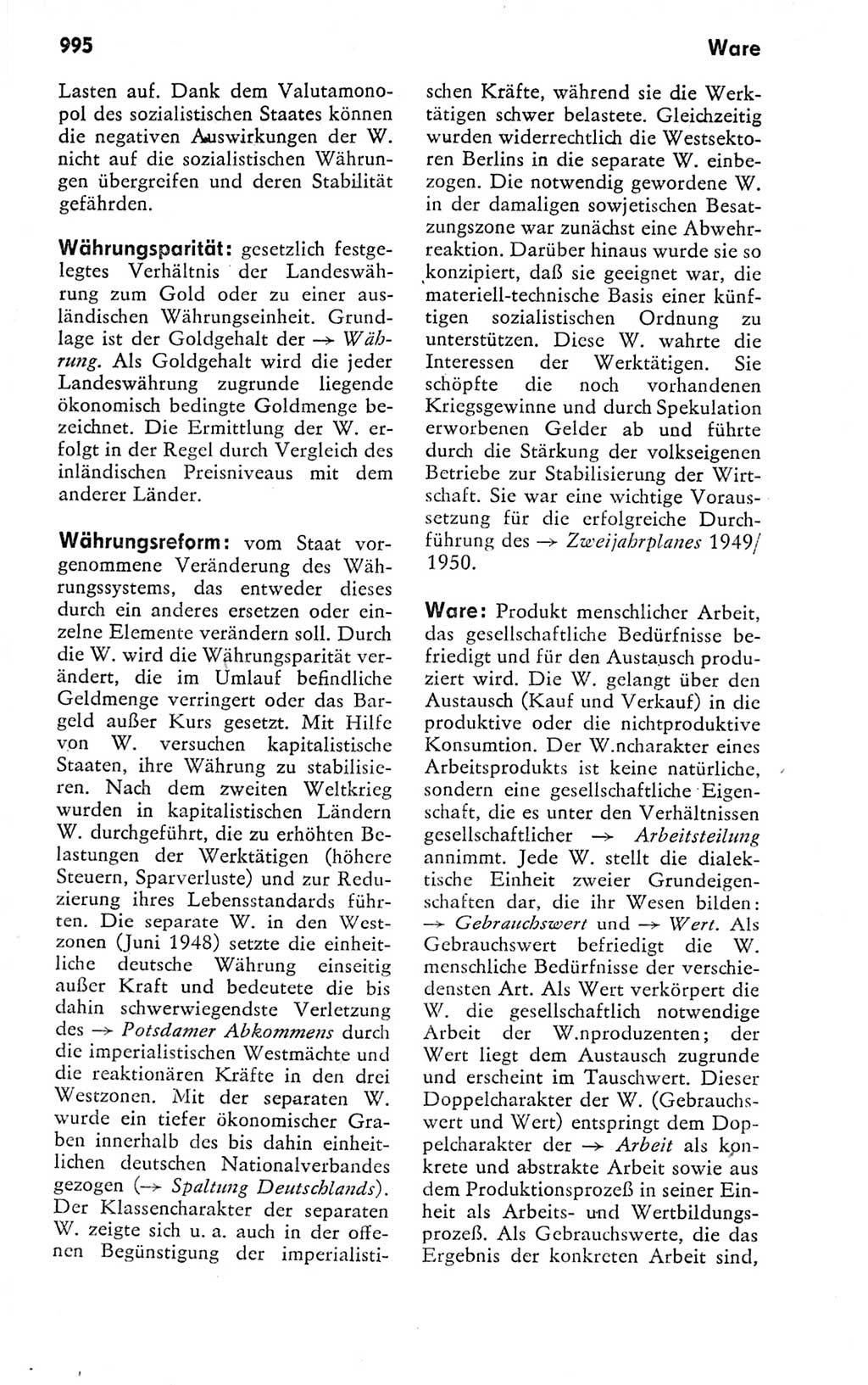 Kleines politisches Wörterbuch [Deutsche Demokratische Republik (DDR)] 1978, Seite 995 (Kl. pol. Wb. DDR 1978, S. 995)