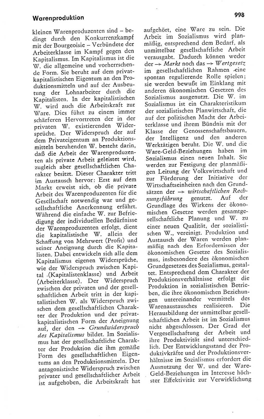 Kleines politisches Wörterbuch [Deutsche Demokratische Republik (DDR)] 1978, Seite 998 (Kl. pol. Wb. DDR 1978, S. 998)