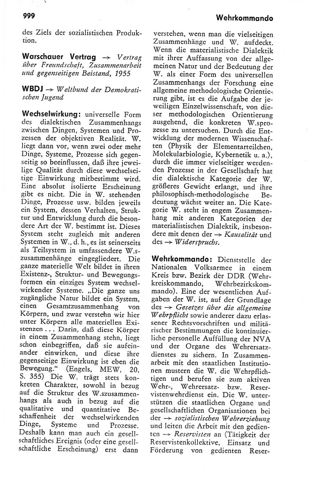 Kleines politisches Wörterbuch [Deutsche Demokratische Republik (DDR)] 1978, Seite 999 (Kl. pol. Wb. DDR 1978, S. 999)