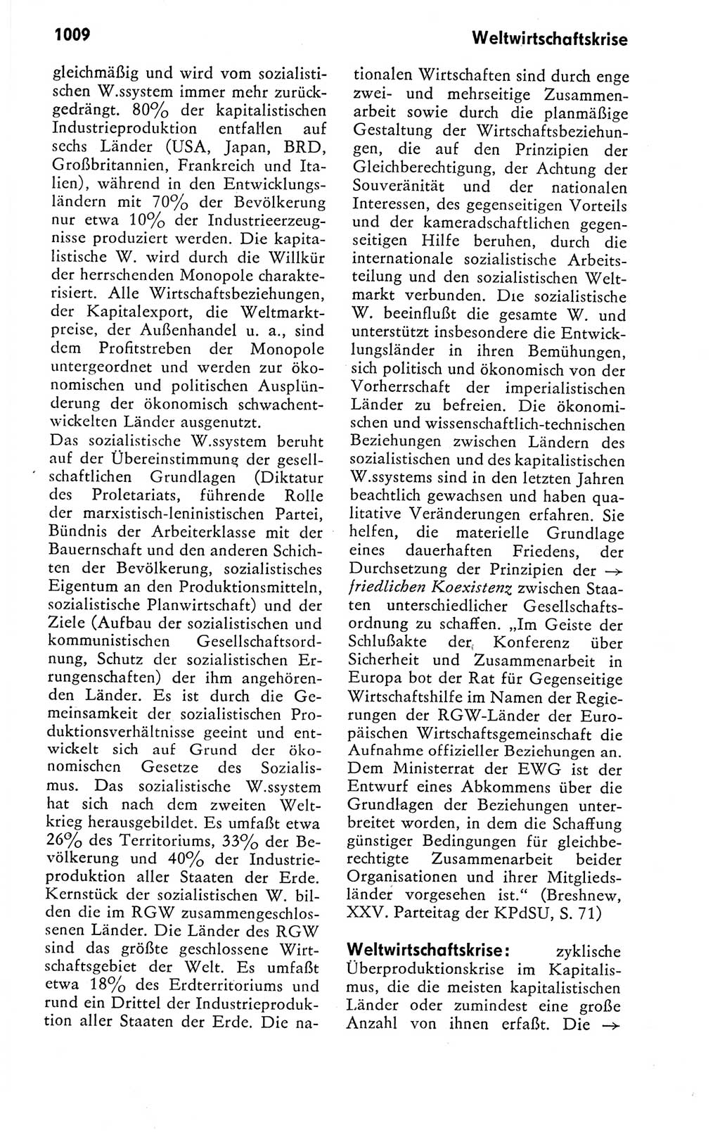 Kleines politisches Wörterbuch [Deutsche Demokratische Republik (DDR)] 1978, Seite 1009 (Kl. pol. Wb. DDR 1978, S. 1009)