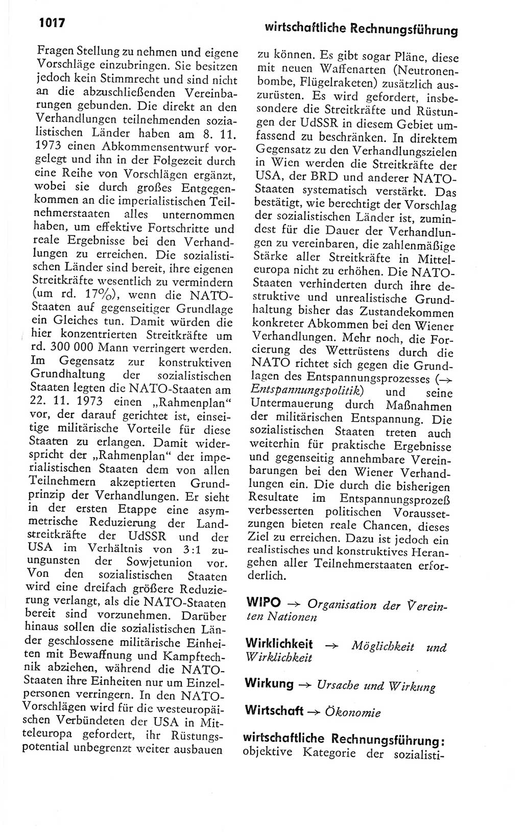 Kleines politisches Wörterbuch [Deutsche Demokratische Republik (DDR)] 1978, Seite 1017 (Kl. pol. Wb. DDR 1978, S. 1017)