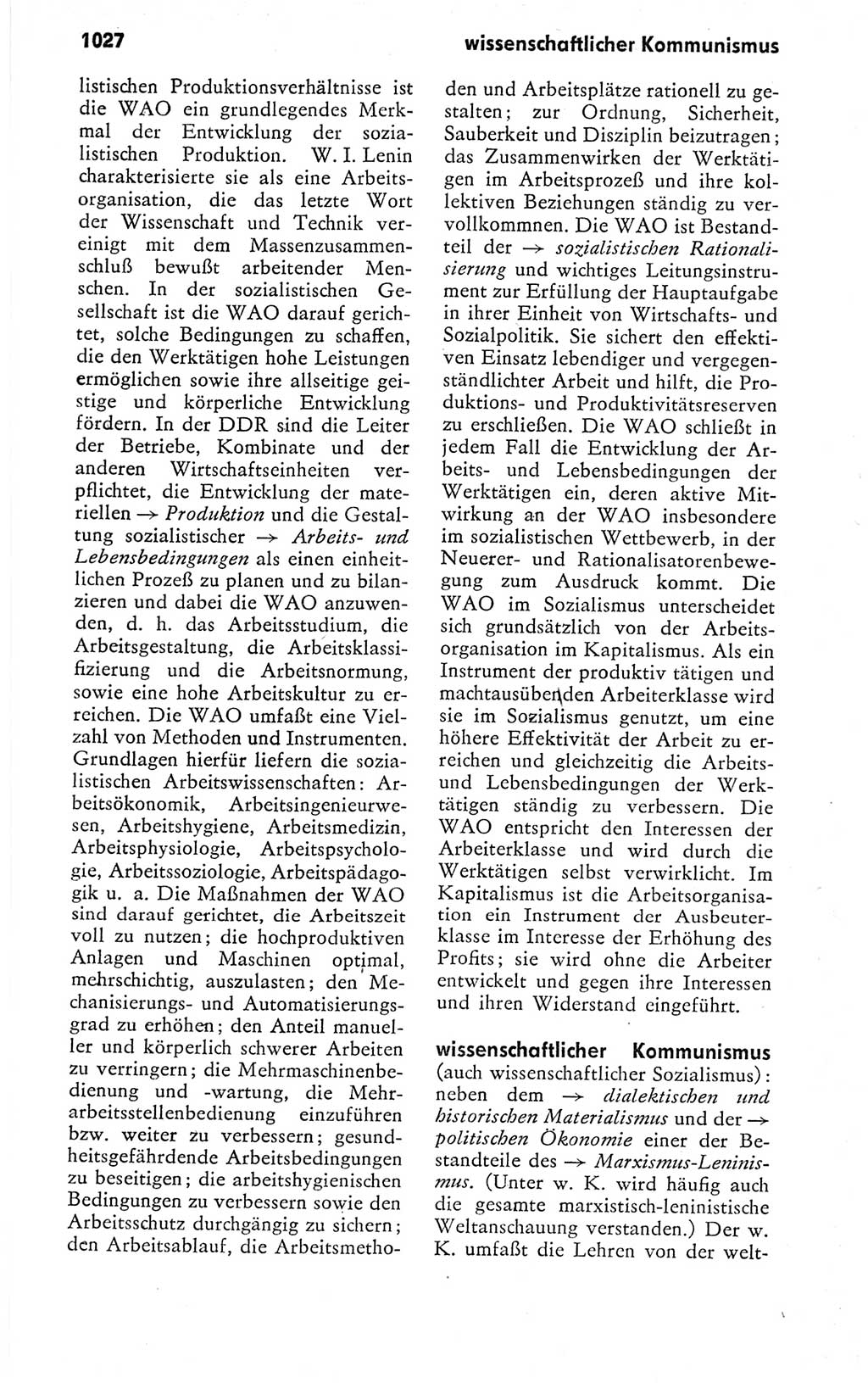 Kleines politisches Wörterbuch [Deutsche Demokratische Republik (DDR)] 1978, Seite 1027 (Kl. pol. Wb. DDR 1978, S. 1027)