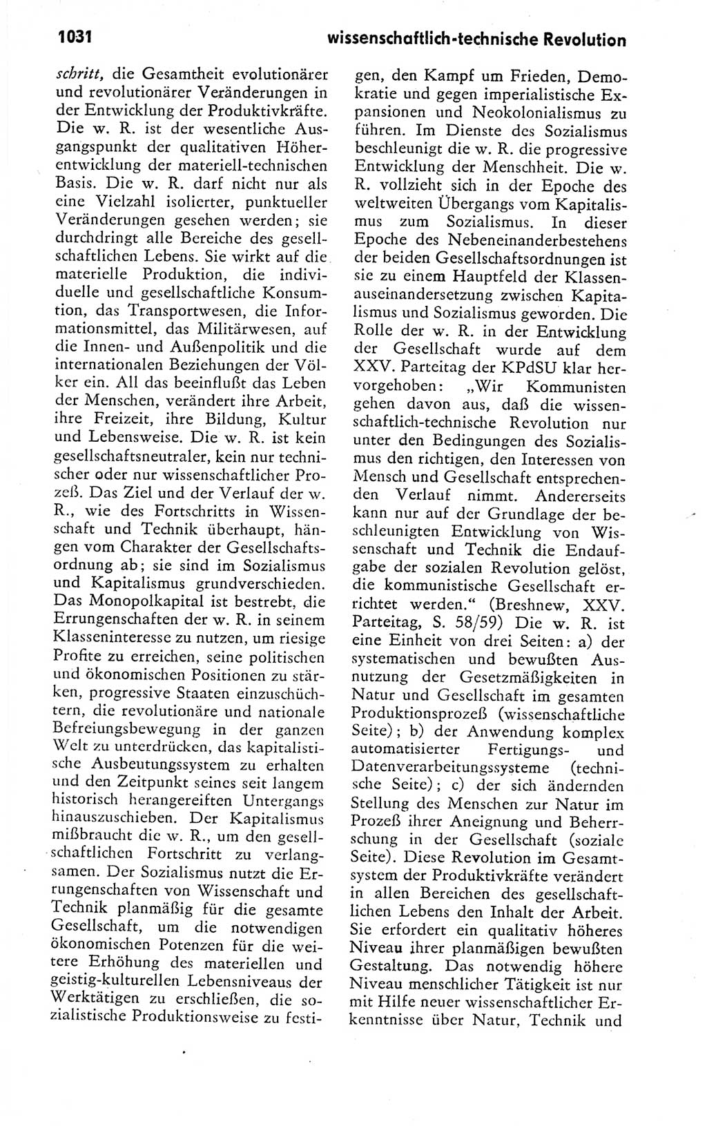 Kleines politisches Wörterbuch [Deutsche Demokratische Republik (DDR)] 1978, Seite 1031 (Kl. pol. Wb. DDR 1978, S. 1031)