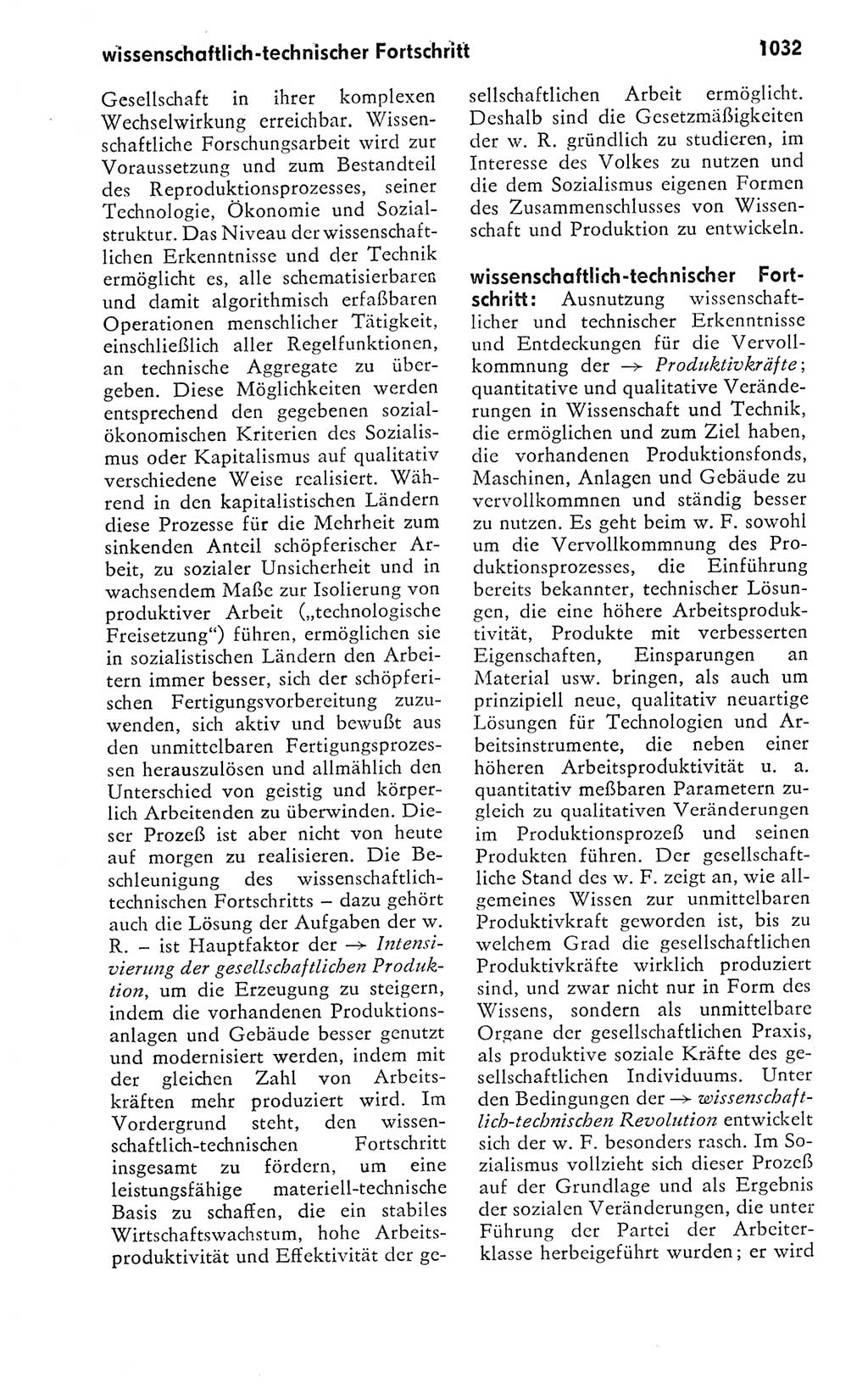 Kleines politisches Wörterbuch [Deutsche Demokratische Republik (DDR)] 1978, Seite 1032 (Kl. pol. Wb. DDR 1978, S. 1032)