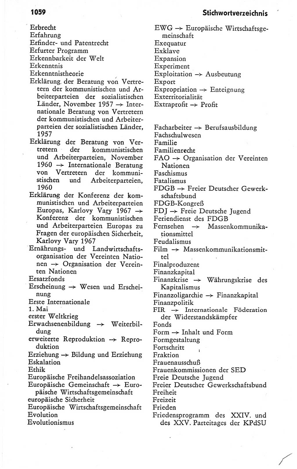 Kleines politisches Wörterbuch [Deutsche Demokratische Republik (DDR)] 1978, Seite 1059 (Kl. pol. Wb. DDR 1978, S. 1059)