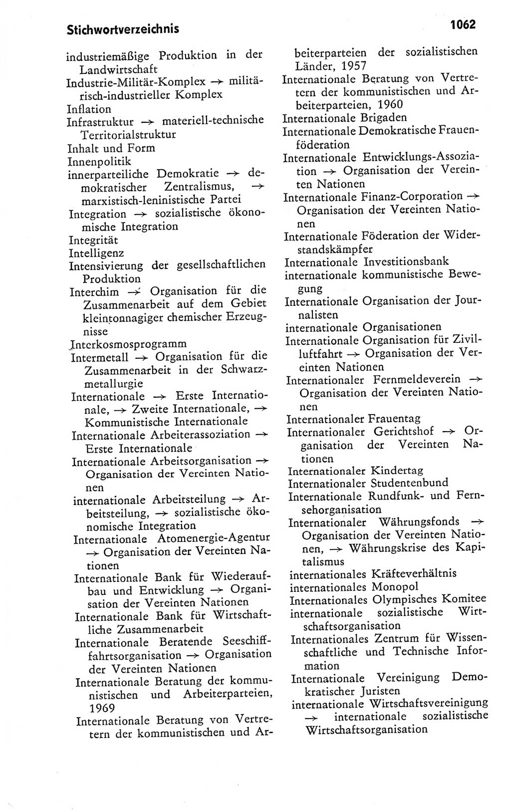 Kleines politisches Wörterbuch [Deutsche Demokratische Republik (DDR)] 1978, Seite 1062 (Kl. pol. Wb. DDR 1978, S. 1062)