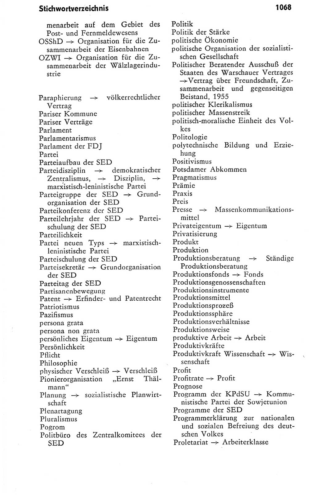 Kleines politisches Wörterbuch [Deutsche Demokratische Republik (DDR)] 1978, Seite 1068 (Kl. pol. Wb. DDR 1978, S. 1068)