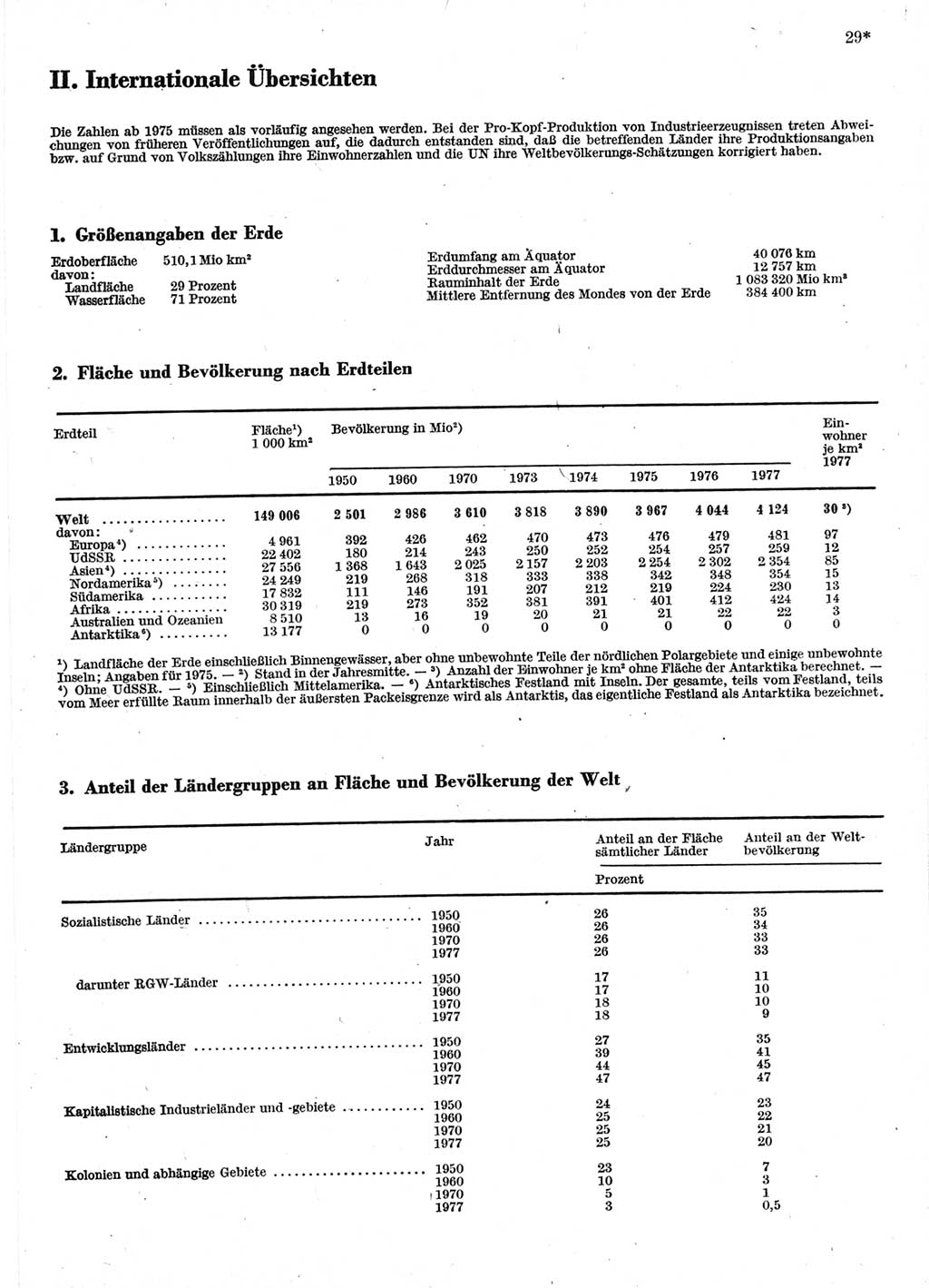 Statistisches Jahrbuch der Deutschen Demokratischen Republik (DDR) 1978, Seite 29 (Stat. Jb. DDR 1978, S. 29)