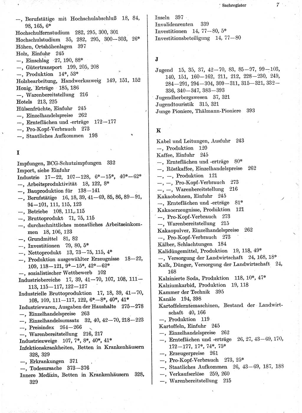 Statistisches Jahrbuch der Deutschen Demokratischen Republik (DDR) 1978, Seite 7 (Stat. Jb. DDR 1978, S. 7)
