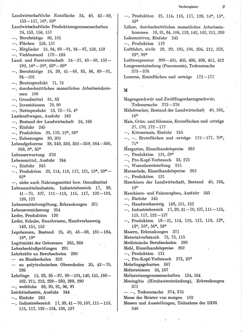 Statistisches Jahrbuch der Deutschen Demokratischen Republik (DDR) 1978, Seite 9 (Stat. Jb. DDR 1978, S. 9)