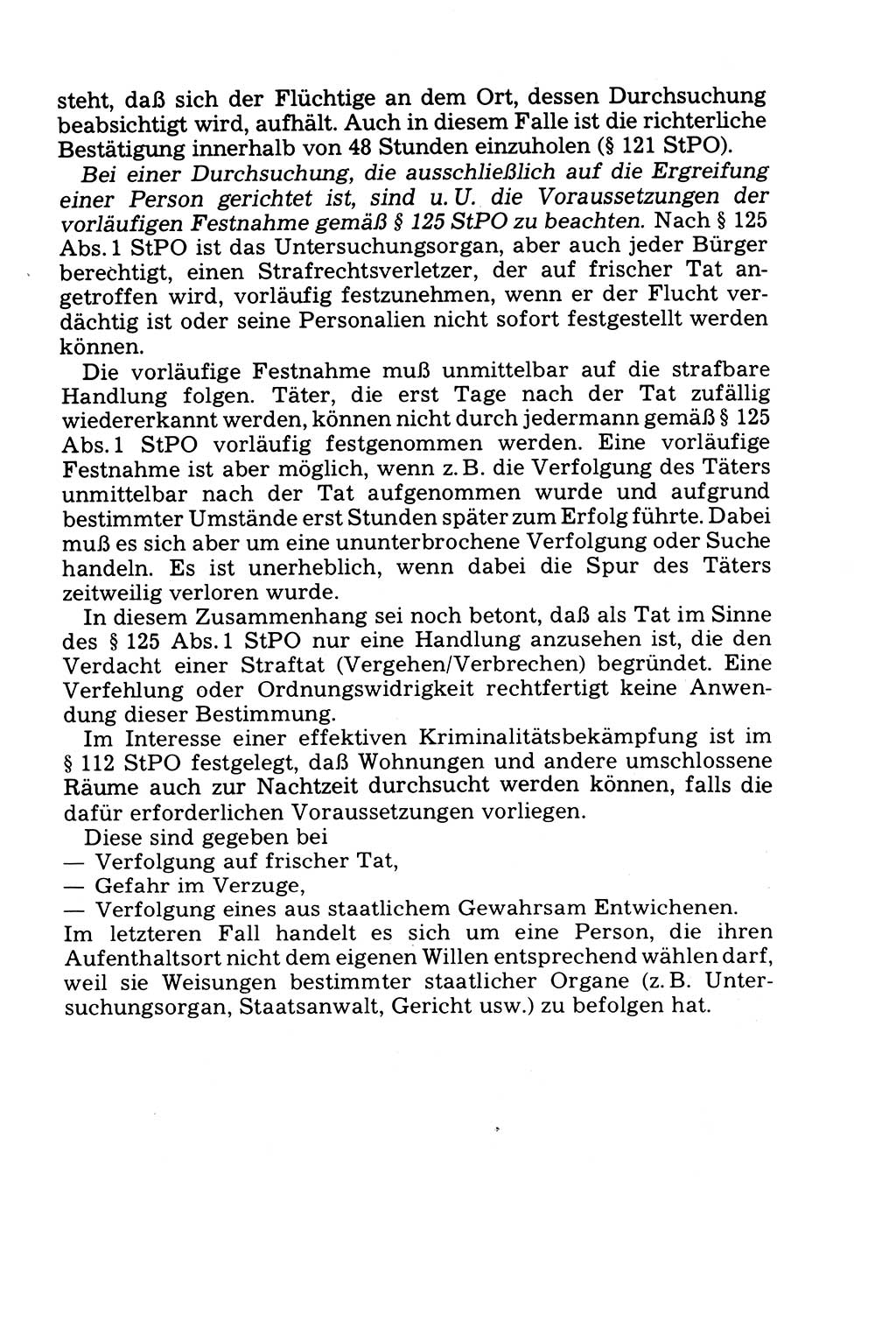 Die Durchsuchung und die Beschlagnahme [Deutsche Demokratische Republik (DDR)] 1979, Seite 25 (Durchs. Beschl. DDR 1979, S. 25)