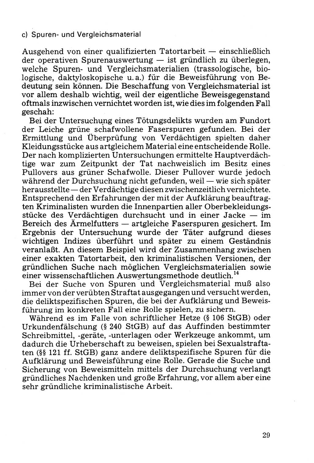 Die Durchsuchung und die Beschlagnahme [Deutsche Demokratische Republik (DDR)] 1979, Seite 29 (Durchs. Beschl. DDR 1979, S. 29)