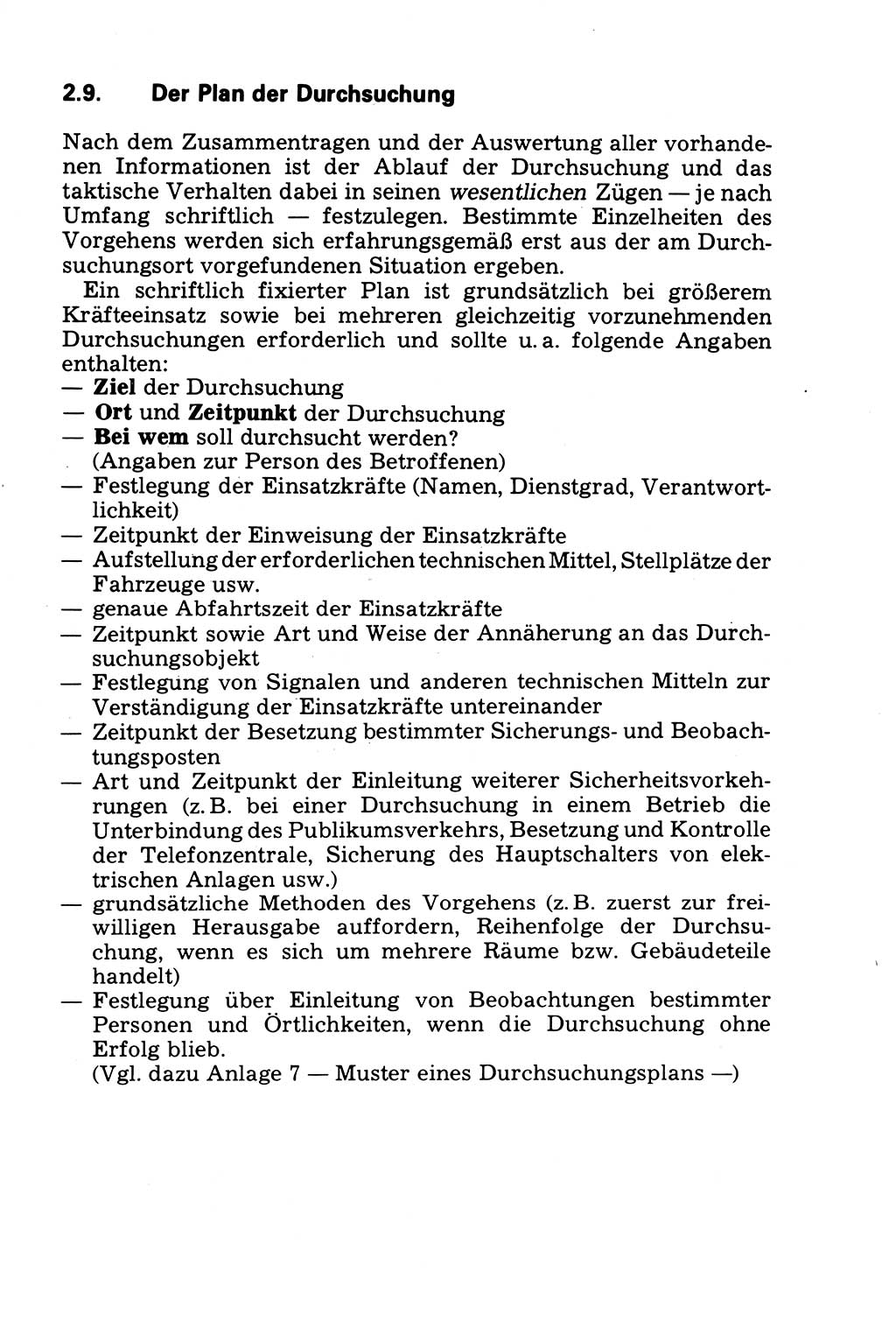 Die Durchsuchung und die Beschlagnahme [Deutsche Demokratische Republik (DDR)] 1979, Seite 45 (Durchs. Beschl. DDR 1979, S. 45)