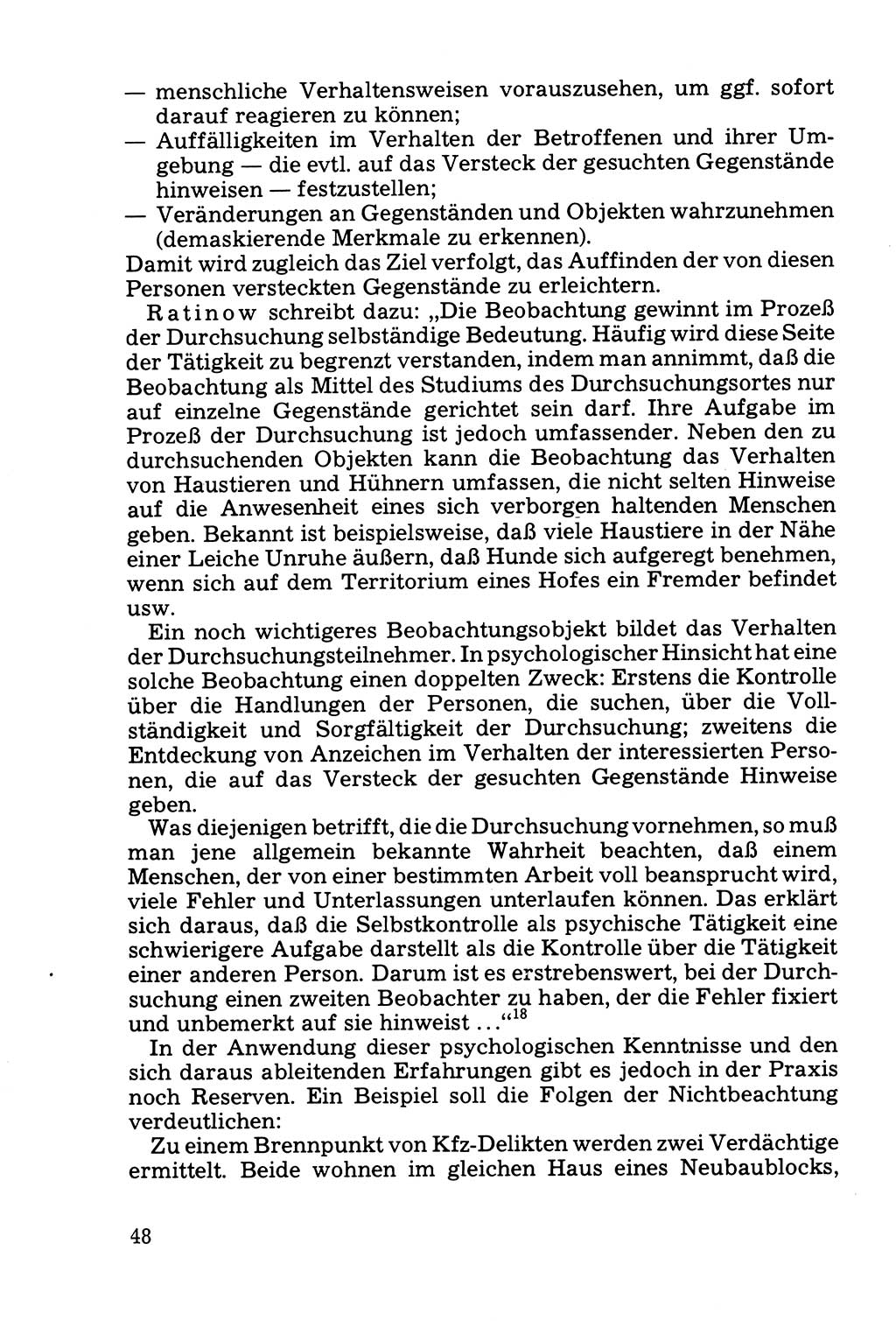 Die Durchsuchung und die Beschlagnahme [Deutsche Demokratische Republik (DDR)] 1979, Seite 48 (Durchs. Beschl. DDR 1979, S. 48)
