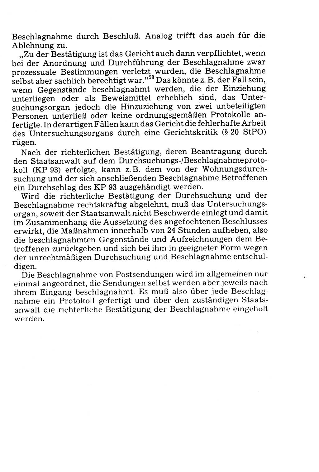 Die Durchsuchung und die Beschlagnahme [Deutsche Demokratische Republik (DDR)] 1979, Seite 131 (Durchs. Beschl. DDR 1979, S. 131)