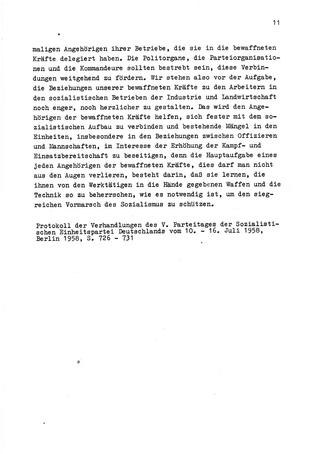 Zu Fragen der Parteiarbeit [Sozialistische Einheitspartei Deutschlands (SED) Deutsche Demokratische Republik (DDR)] 1979, Seite 11 (Fr. PA SED DDR 1979, S. 11)
