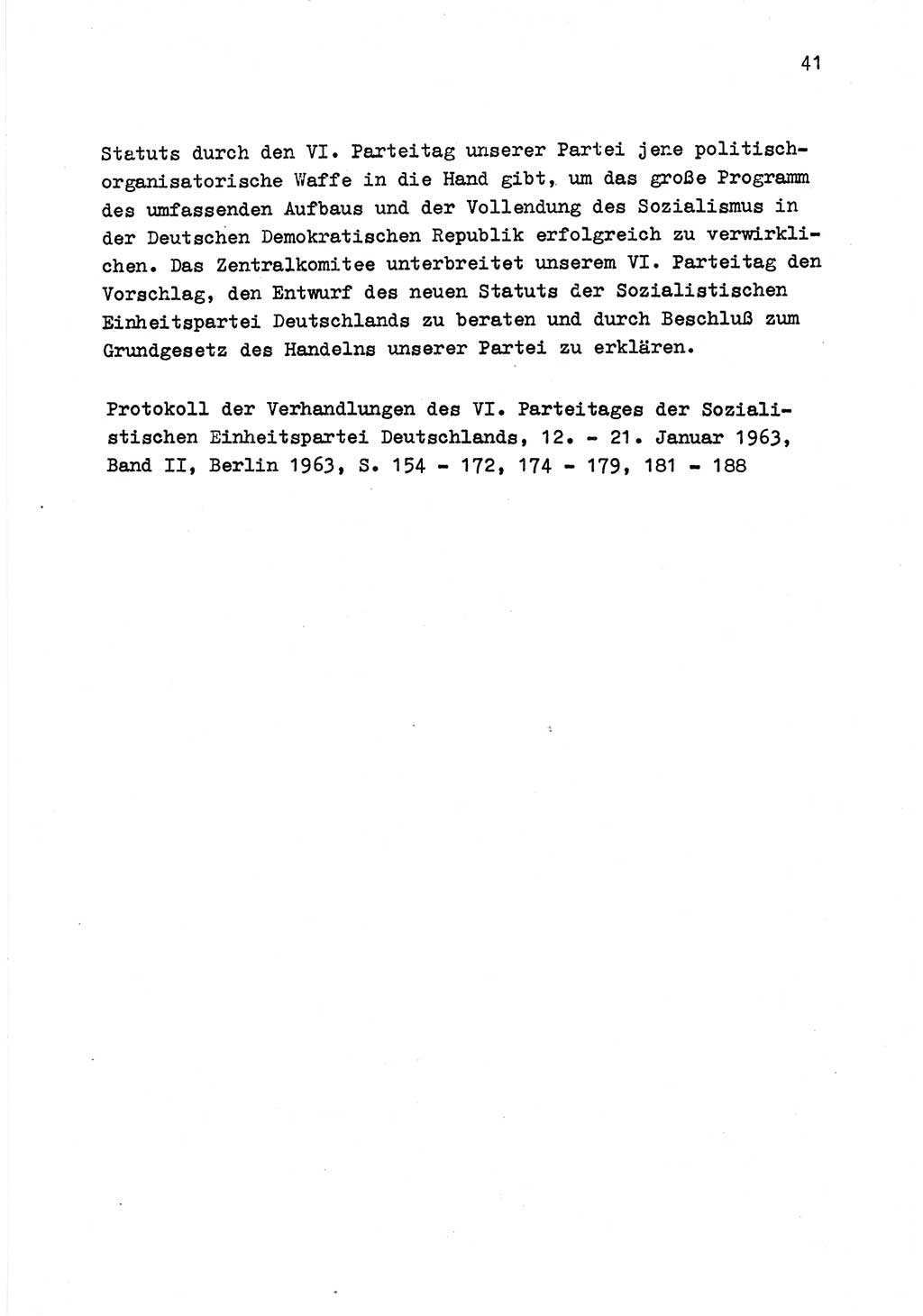 Zu Fragen der Parteiarbeit [Sozialistische Einheitspartei Deutschlands (SED) Deutsche Demokratische Republik (DDR)] 1979, Seite 41 (Fr. PA SED DDR 1979, S. 41)