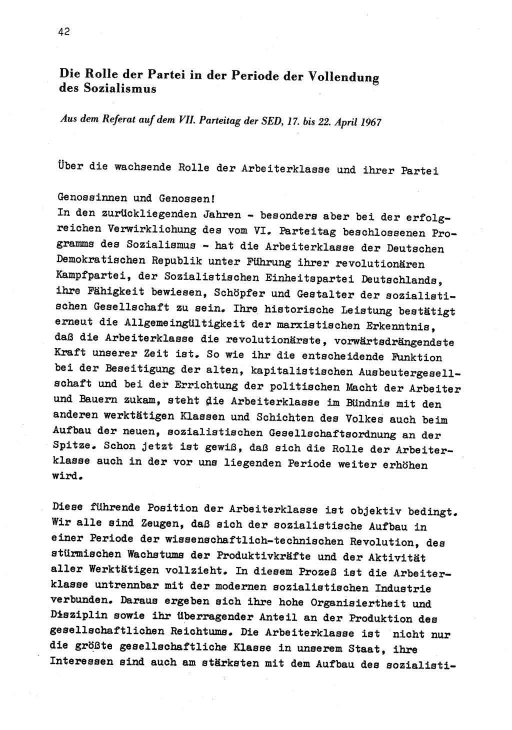 Zu Fragen der Parteiarbeit [Sozialistische Einheitspartei Deutschlands (SED) Deutsche Demokratische Republik (DDR)] 1979, Seite 42 (Fr. PA SED DDR 1979, S. 42)