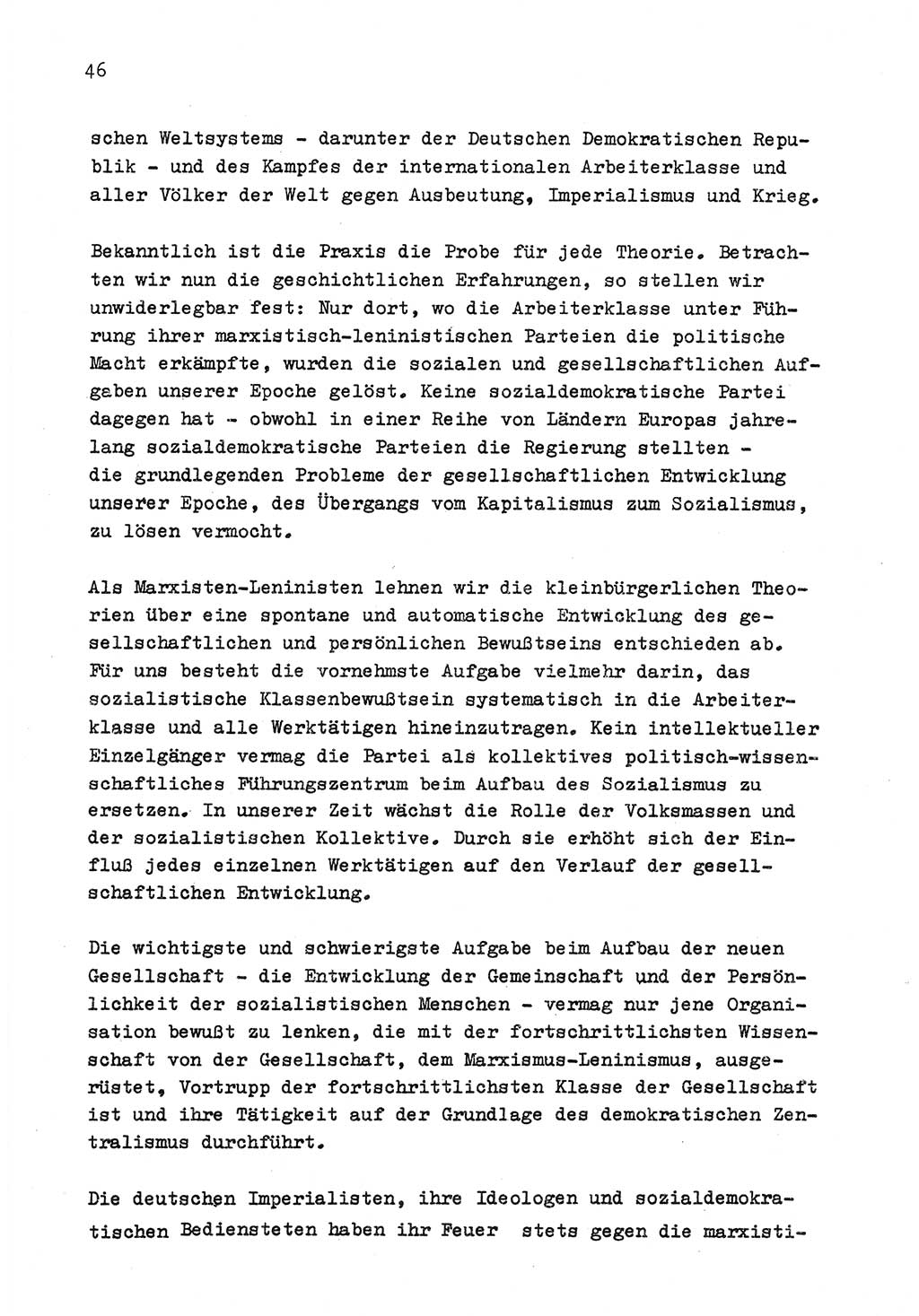 Zu Fragen der Parteiarbeit [Sozialistische Einheitspartei Deutschlands (SED) Deutsche Demokratische Republik (DDR)] 1979, Seite 46 (Fr. PA SED DDR 1979, S. 46)