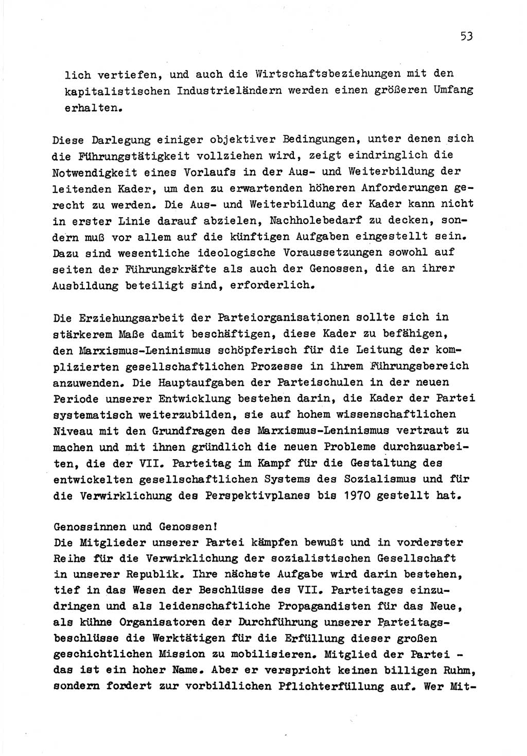 Zu Fragen der Parteiarbeit [Sozialistische Einheitspartei Deutschlands (SED) Deutsche Demokratische Republik (DDR)] 1979, Seite 53 (Fr. PA SED DDR 1979, S. 53)