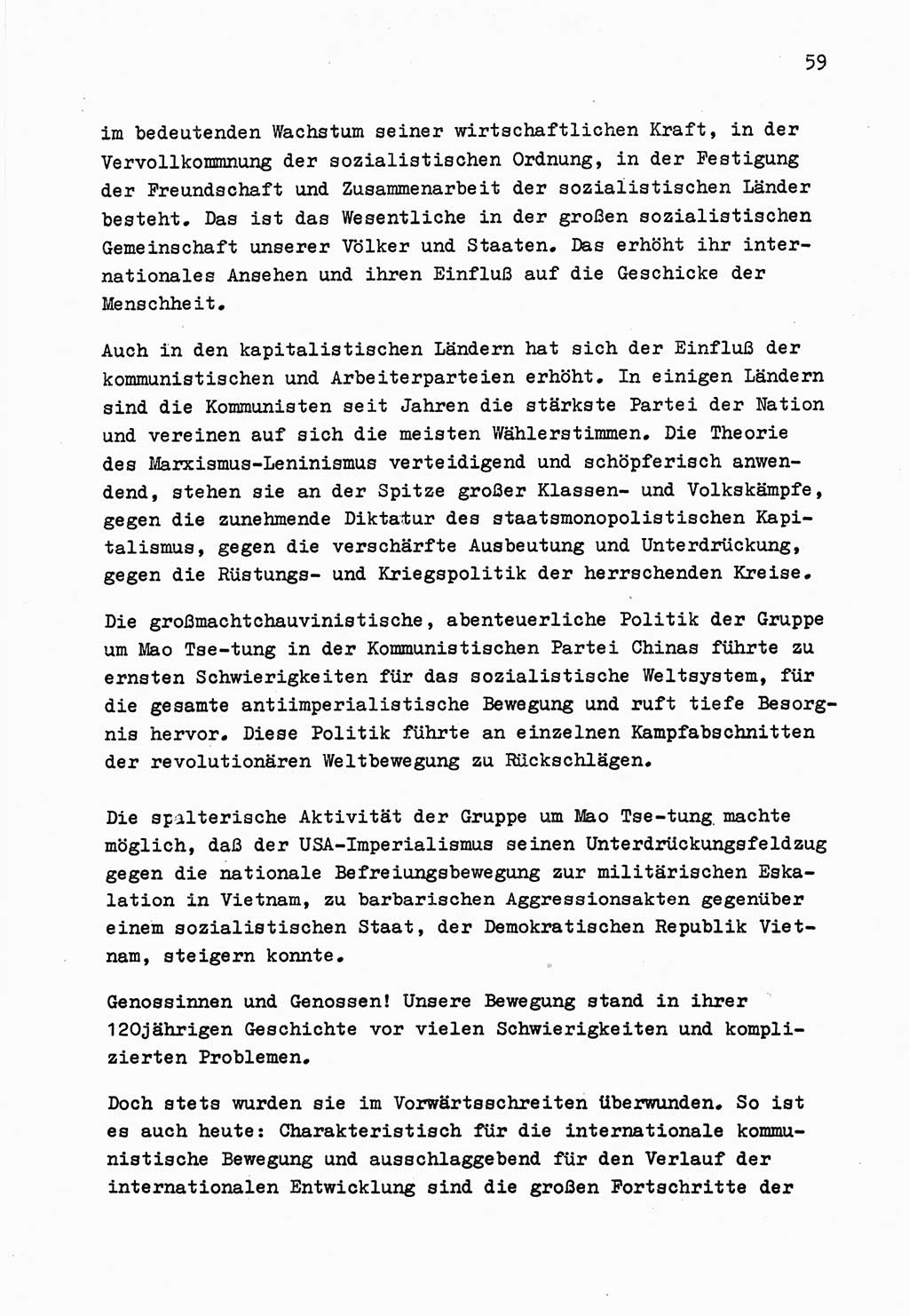 Zu Fragen der Parteiarbeit [Sozialistische Einheitspartei Deutschlands (SED) Deutsche Demokratische Republik (DDR)] 1979, Seite 59 (Fr. PA SED DDR 1979, S. 59)