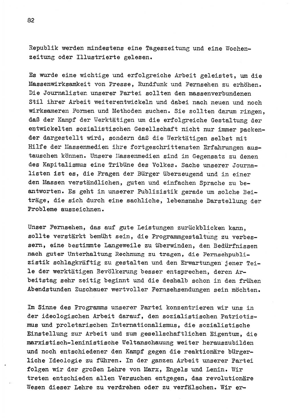 Zu Fragen der Parteiarbeit [Sozialistische Einheitspartei Deutschlands (SED) Deutsche Demokratische Republik (DDR)] 1979, Seite 82 (Fr. PA SED DDR 1979, S. 82)