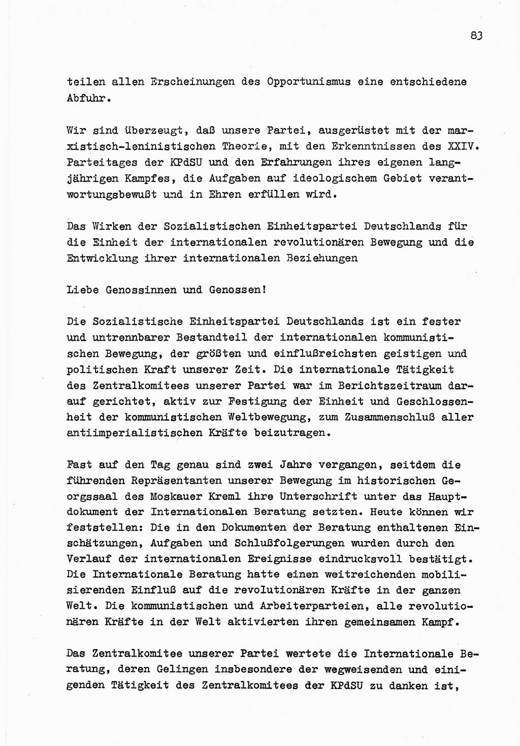 Zu Fragen der Parteiarbeit [Sozialistische Einheitspartei Deutschlands (SED) Deutsche Demokratische Republik (DDR)] 1979, Seite 83 (Fr. PA SED DDR 1979, S. 83)