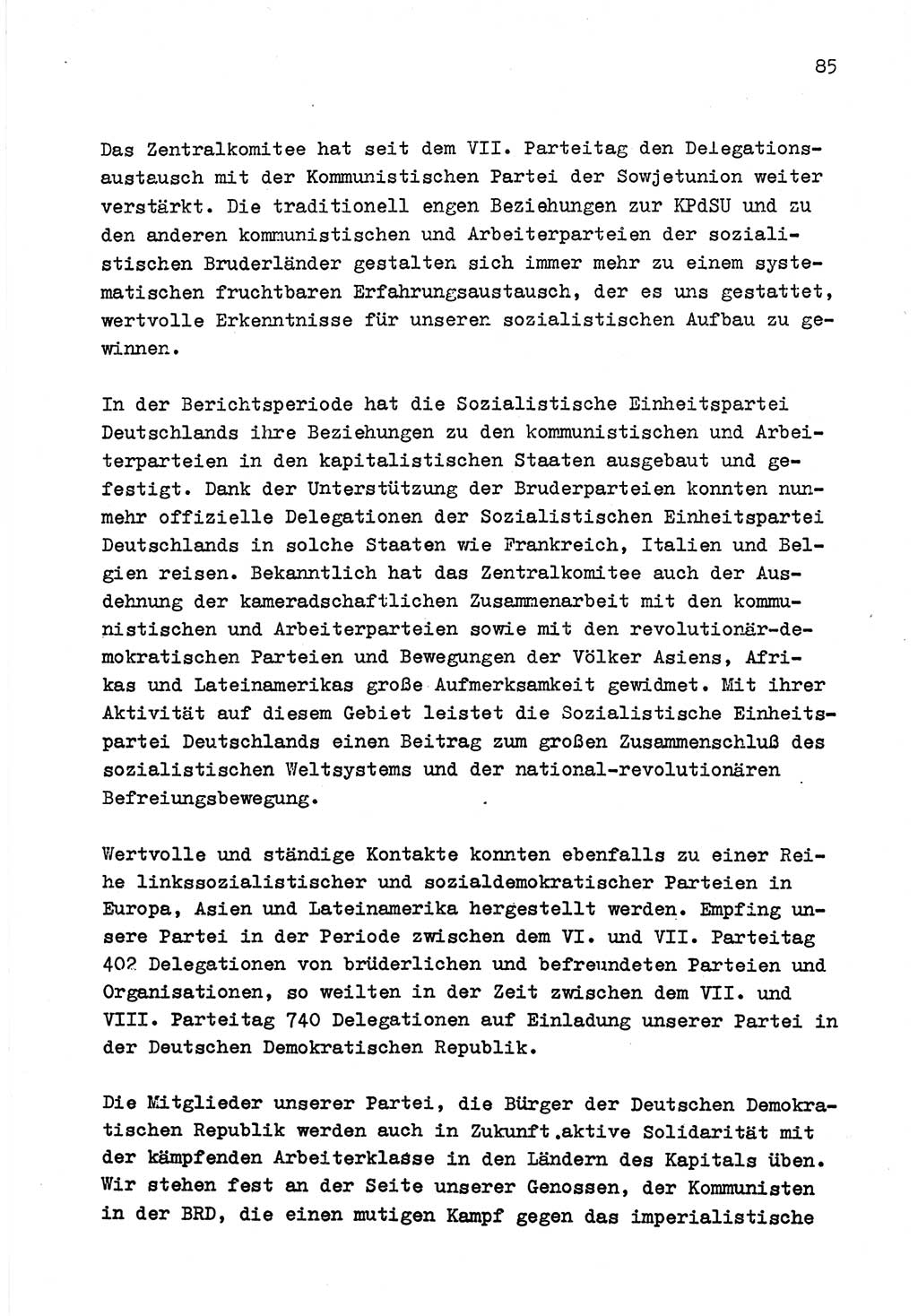 Zu Fragen der Parteiarbeit [Sozialistische Einheitspartei Deutschlands (SED) Deutsche Demokratische Republik (DDR)] 1979, Seite 85 (Fr. PA SED DDR 1979, S. 85)