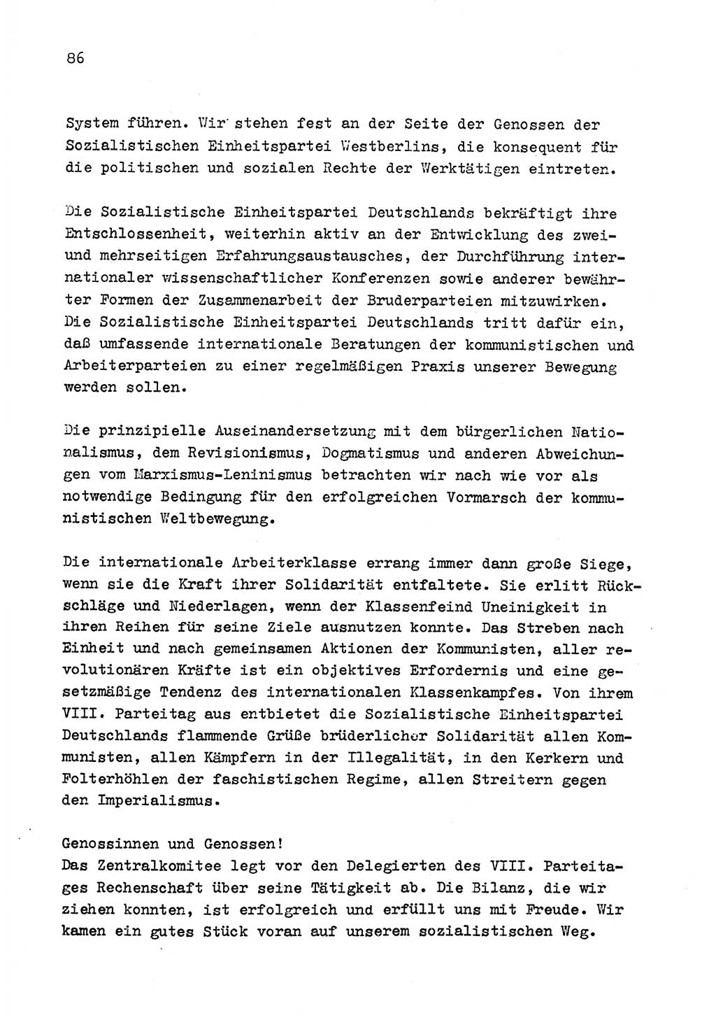 Zu Fragen der Parteiarbeit [Sozialistische Einheitspartei Deutschlands (SED) Deutsche Demokratische Republik (DDR)] 1979, Seite 86 (Fr. PA SED DDR 1979, S. 86)