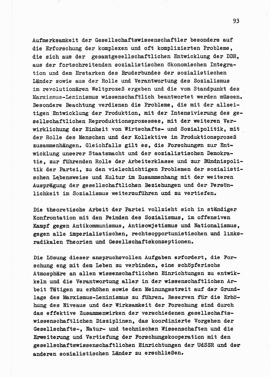 Zu Fragen der Parteiarbeit [Sozialistische Einheitspartei Deutschlands (SED) Deutsche Demokratische Republik (DDR)] 1979, Seite 93 (Fr. PA SED DDR 1979, S. 93)