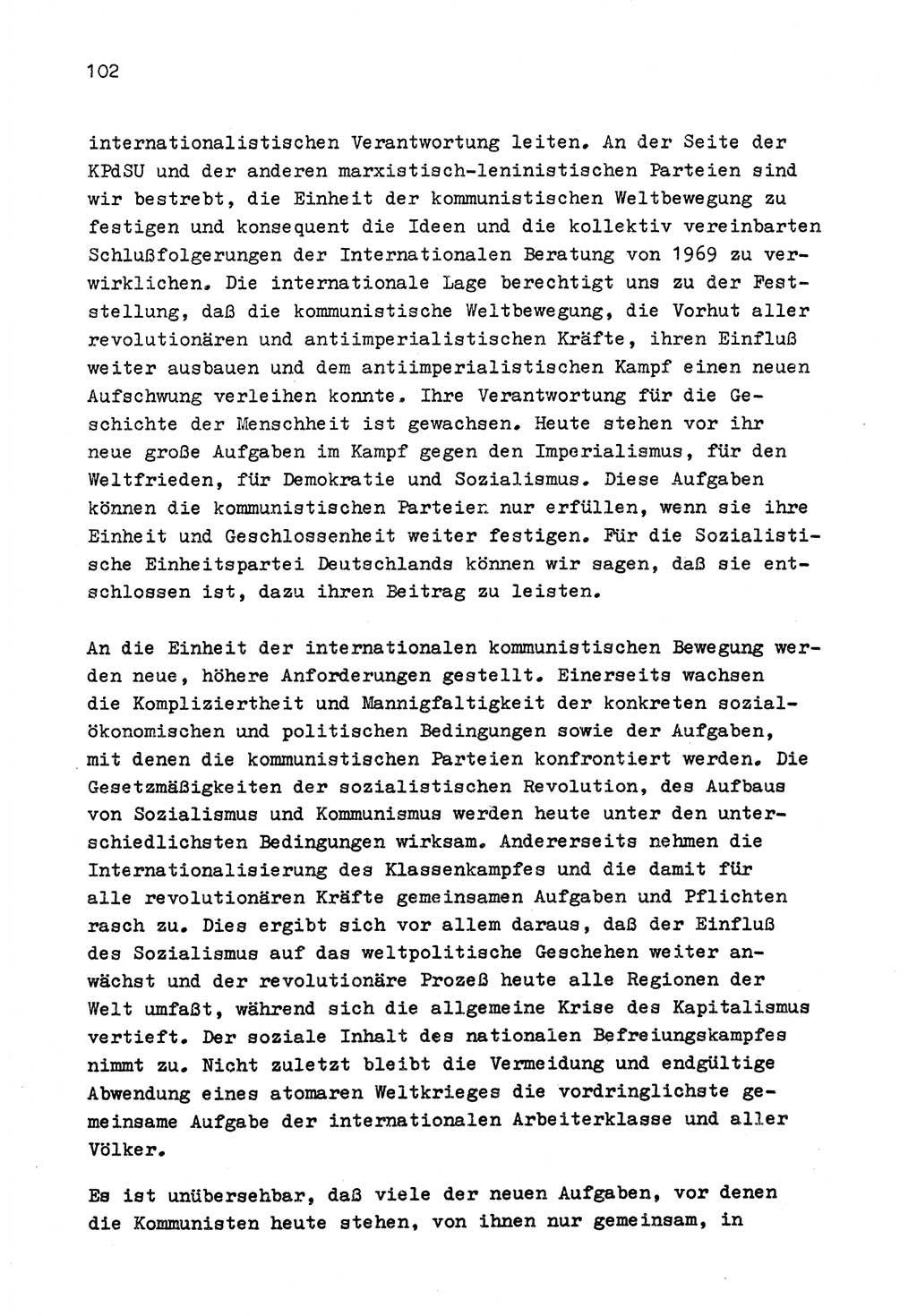 Zu Fragen der Parteiarbeit [Sozialistische Einheitspartei Deutschlands (SED) Deutsche Demokratische Republik (DDR)] 1979, Seite 102 (Fr. PA SED DDR 1979, S. 102)