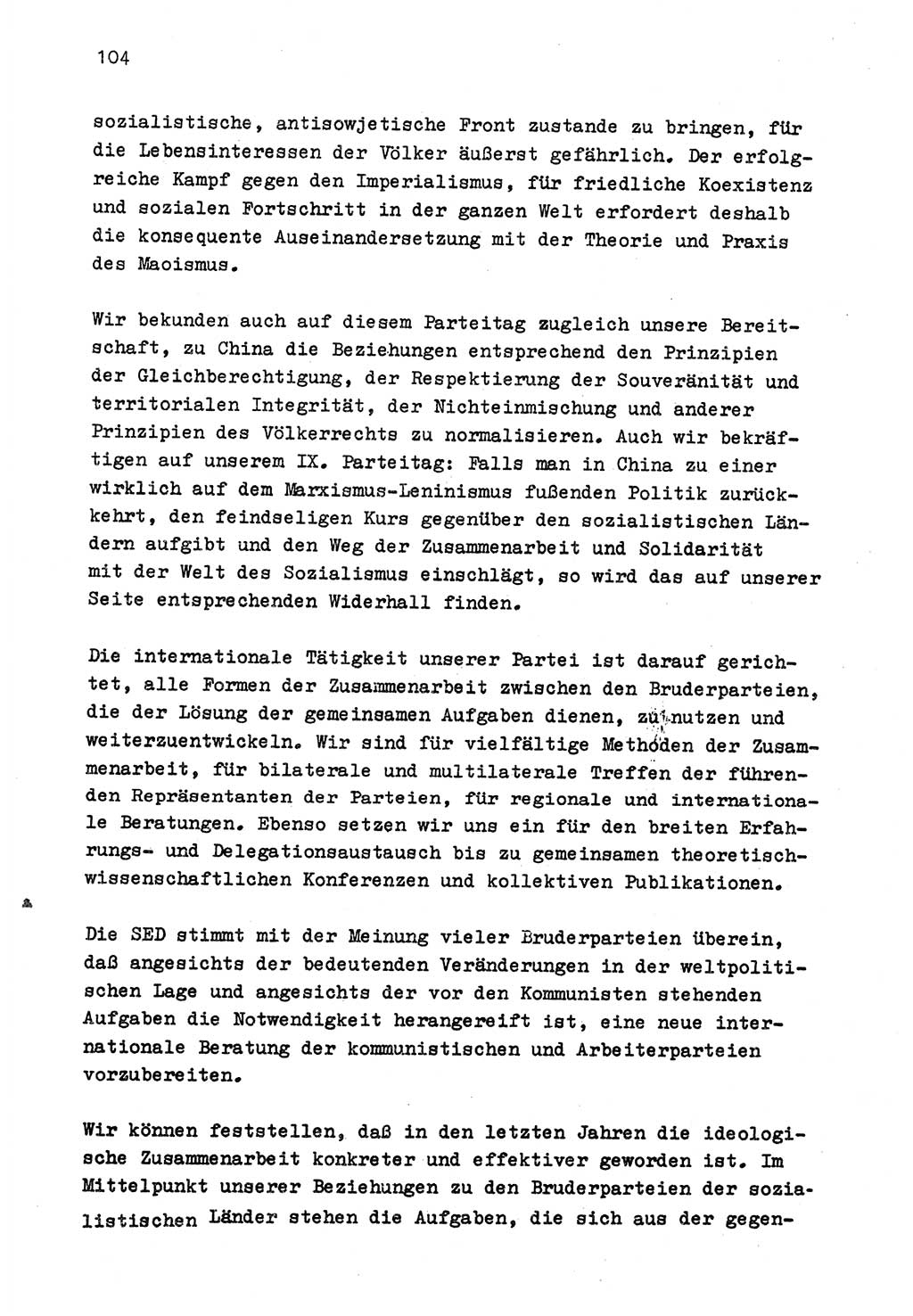 Zu Fragen der Parteiarbeit [Sozialistische Einheitspartei Deutschlands (SED) Deutsche Demokratische Republik (DDR)] 1979, Seite 104 (Fr. PA SED DDR 1979, S. 104)