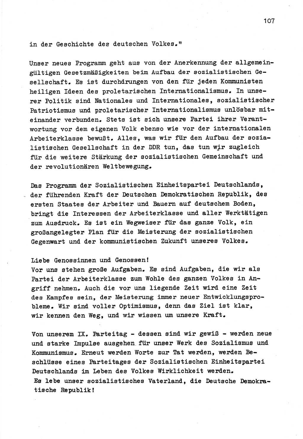 Zu Fragen der Parteiarbeit [Sozialistische Einheitspartei Deutschlands (SED) Deutsche Demokratische Republik (DDR)] 1979, Seite 107 (Fr. PA SED DDR 1979, S. 107)