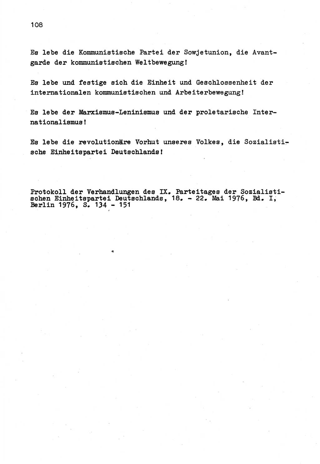 Zu Fragen der Parteiarbeit [Sozialistische Einheitspartei Deutschlands (SED) Deutsche Demokratische Republik (DDR)] 1979, Seite 108 (Fr. PA SED DDR 1979, S. 108)