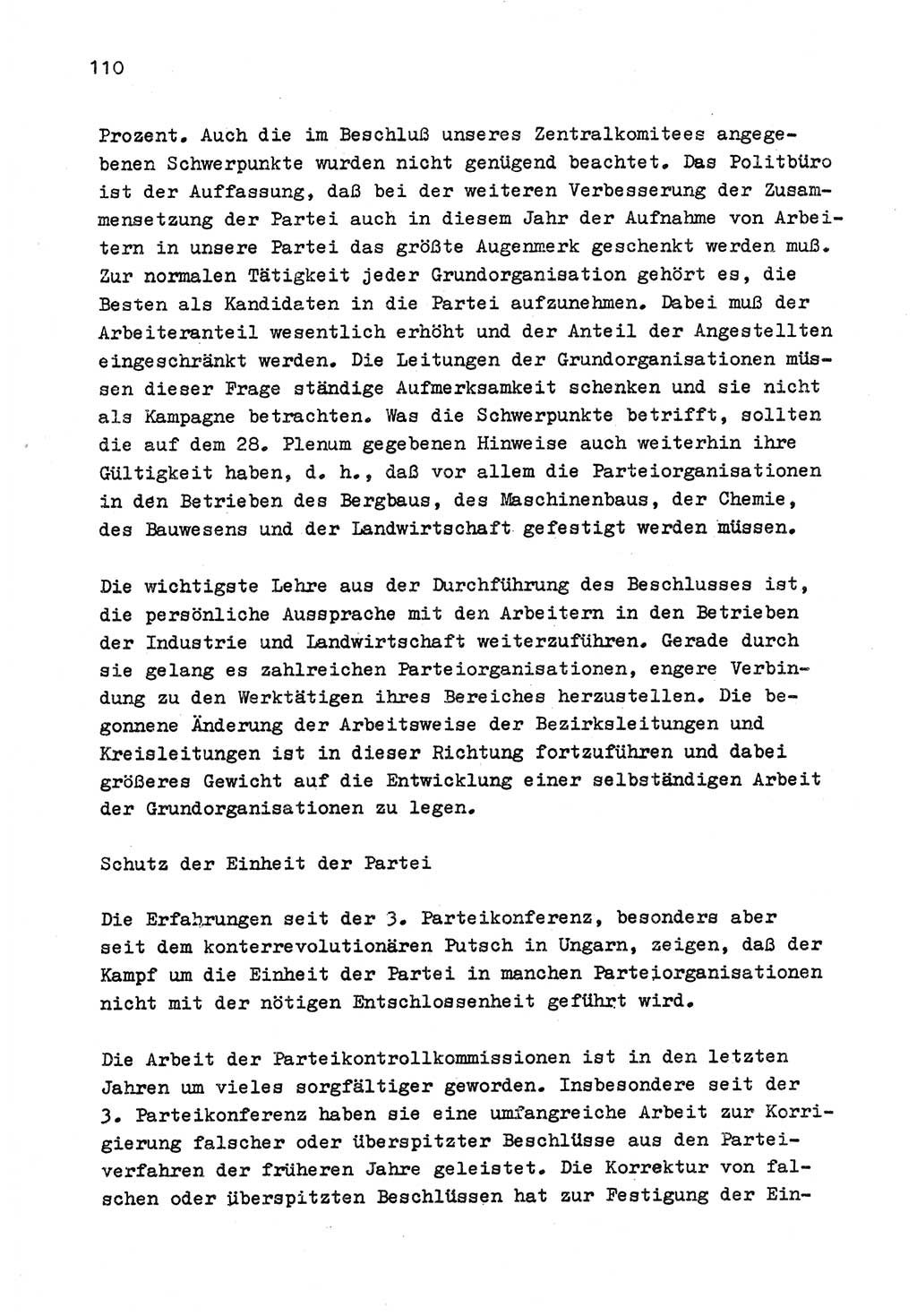 Zu Fragen der Parteiarbeit [Sozialistische Einheitspartei Deutschlands (SED) Deutsche Demokratische Republik (DDR)] 1979, Seite 110 (Fr. PA SED DDR 1979, S. 110)