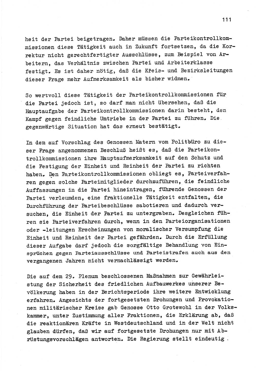Zu Fragen der Parteiarbeit [Sozialistische Einheitspartei Deutschlands (SED) Deutsche Demokratische Republik (DDR)] 1979, Seite 111 (Fr. PA SED DDR 1979, S. 111)