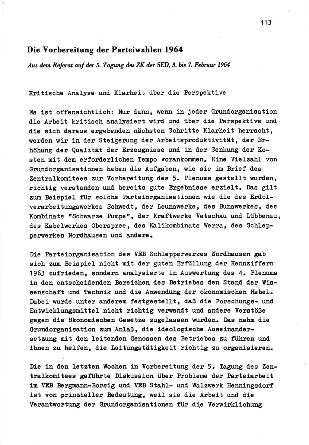 Zu Fragen der Parteiarbeit [Sozialistische Einheitspartei Deutschlands (SED) Deutsche Demokratische Republik (DDR)] 1979, Seite 113 (Fr. PA SED DDR 1979, S. 113)