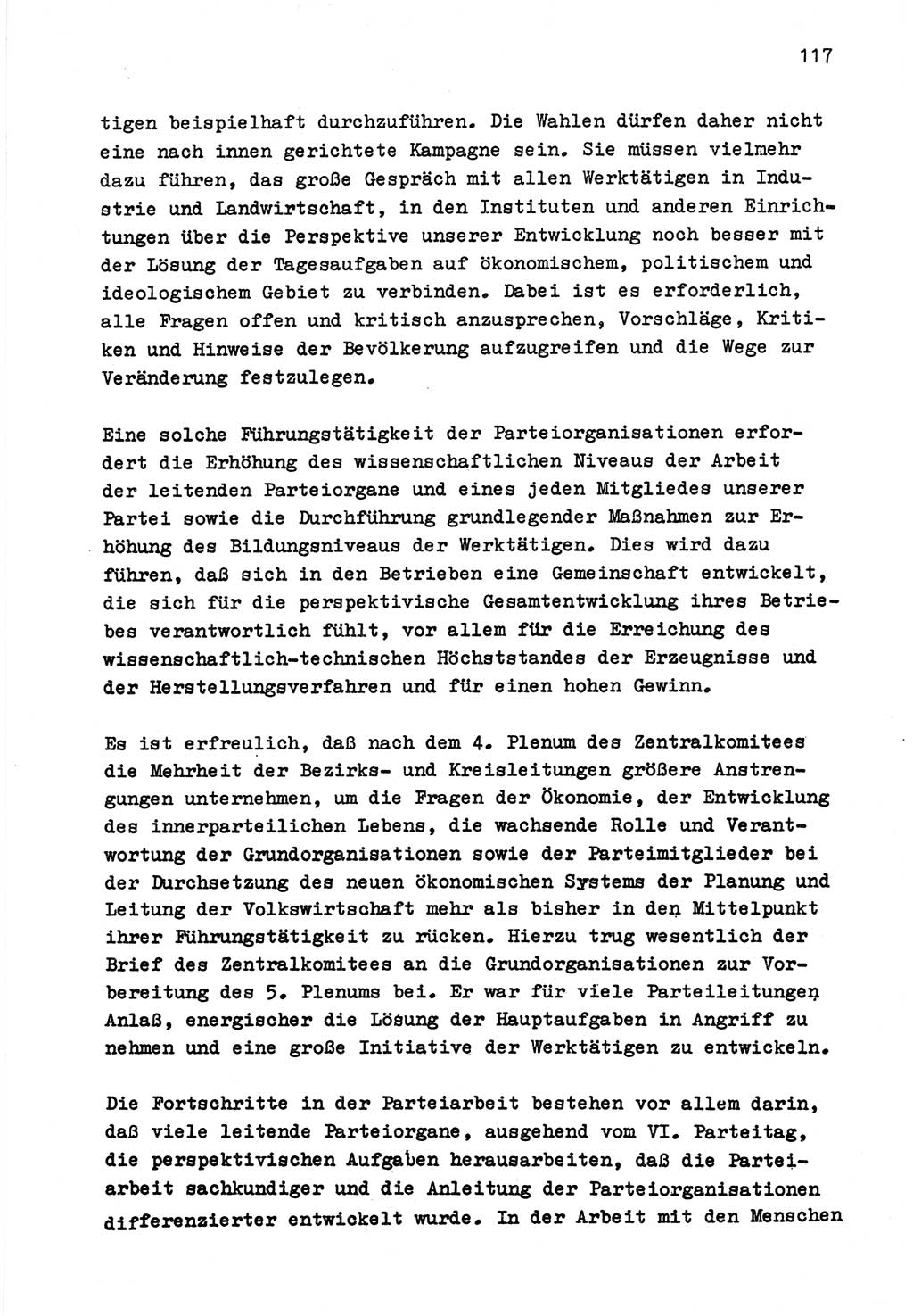 Zu Fragen der Parteiarbeit [Sozialistische Einheitspartei Deutschlands (SED) Deutsche Demokratische Republik (DDR)] 1979, Seite 117 (Fr. PA SED DDR 1979, S. 117)