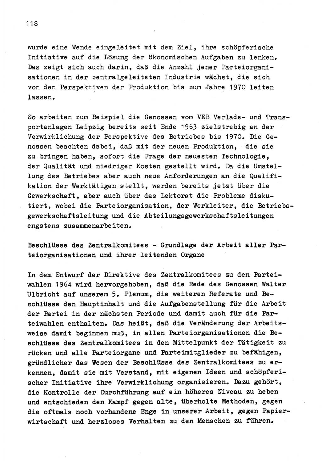 Zu Fragen der Parteiarbeit [Sozialistische Einheitspartei Deutschlands (SED) Deutsche Demokratische Republik (DDR)] 1979, Seite 118 (Fr. PA SED DDR 1979, S. 118)